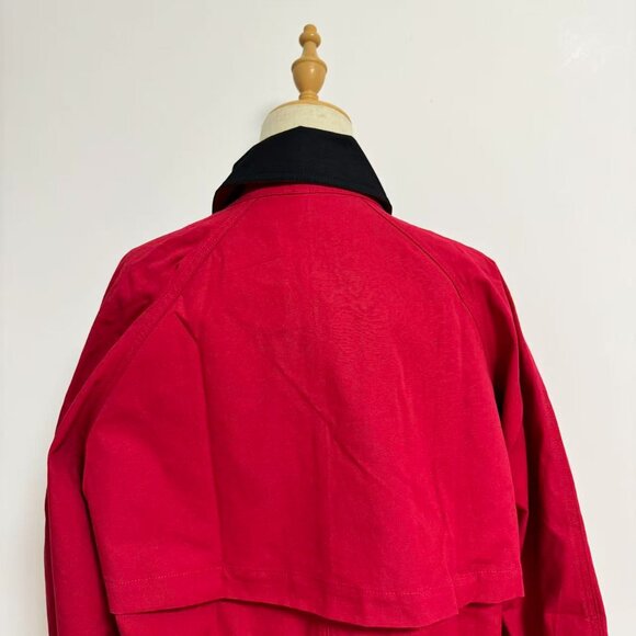 The Row  elodianna two-tone cotton-canvas jacket - red - Picture 8 of 10